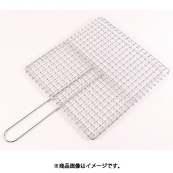 鉄クロームメッキ 片手用焼アミ 36号 109096