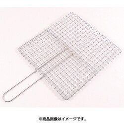鉄クロームメッキ 片手用焼アミ 33号 109095