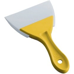 PC柄三角シリコンゴムヘラ 黄 大 086174