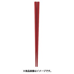 トルネード箸 赤 21cm 454184