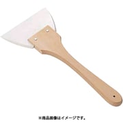 木柄三角シリコンゴムヘラ 長柄 大 086041