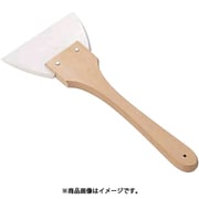 086040 [木柄三角シリコンゴムヘラ 長柄 特大]