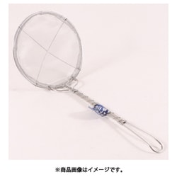 18-8手アミ補強付カス揚 細目 15cm（40メッシュ） 043070