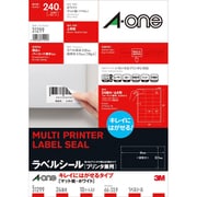 ラベルシール(プリンタ兼用) キレイにはがせるタイプ A4判 24面 四辺余白付 10シート 31299