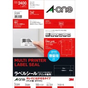 ラベルシール(プリンタ兼用) キレイにはがせるタイプ A4判 24面 四辺余白付 100シート 31399