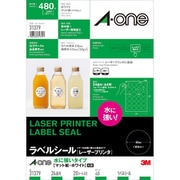 ラベルシール（レーザープリンタ） 水に強いタイプ A4判 24面 丸型 20シート 31379