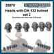 FC35870 1/35 DH-132 ヘルメット装着ヘッドセット2 [プラモデル用パーツ]