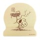 SNS601A PEANUTS ビッグウッドクリップ シンプル A [キャラクターグッズ]