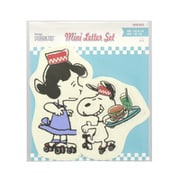 キャラクターグッズ S2837161 限定 ダイカットミニレター PEANUTS AMERICAN TASTE 9 ブルー