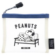 S2320533 限定 メッシュミニポーチ PEANUTS AMERICAN TASTE 9 アイボリー [キャラクターグッズ]
