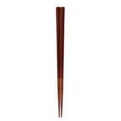 箸 22.5cm 八角陶彩 木製 天然木 日本製 栗皮 116210