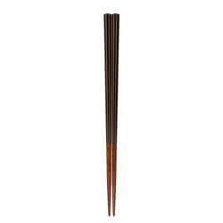 箸 22.5cm 八角陶彩 木製 天然木 日本製 墨 116258