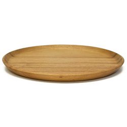 CHABATREE ブランシュ ラウンドプレート 約直径22.7cm ブラウン CU-234