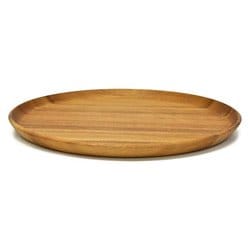 CHABATREE ブランシュ ラウンドプレート 約直径25.6cm ブラウン CU-235