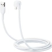 iPhone 充電 ライトニングケーブル 2m U字 MFi認証 ホワイト MPA-UALU20WH