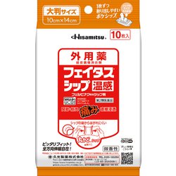 フェイタスシップ温感 10枚入 [第2類医薬品 温湿布 ※セルフメディケーション税制対象商品]