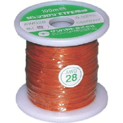 サンハヤト ジュンフロンETFE電線100M橙色 AWG28-100M-ORANGE