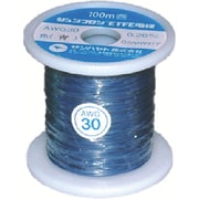 AWG30-100M-BLUE [サンハヤト ジュンフロンETFE電線100M青色]