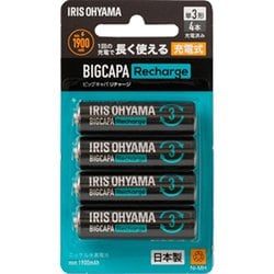 BCR-S3MH/4B [IRIS 578034 ビッグキャパ リチャージ 単3形ニッケル水素電池 4本パック]