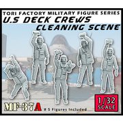 MF-37A 1/32 現用 アメリカ海軍空母甲板作業員 機体クリーニング [組立式プラスチックモデル]