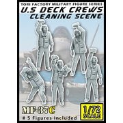MF-37C 1/72 現用 アメリカ海軍空母甲板作業員 機体クリーニング [組立式プラスチックモデル]