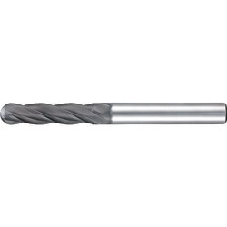 グーリング 4枚刃ボールエンドミル セミロングダイヤモンドコート 10mm 6725