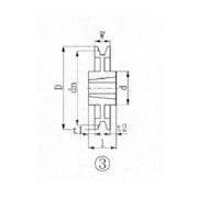 EVN ブッシングプーリー SPZ 265mm 溝数1 SPZ265-1
