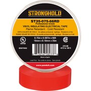 ストロングホールド StrongHoldビニールテープ 耐熱・耐寒・難燃 プロ仕様グレード 赤 幅19.1mm 長さ20m ST35-075-66RD ST35-075-66RD