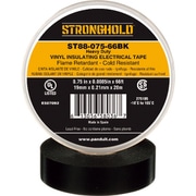 ストロングホールド StrongHoldビニールテープ 耐熱・耐寒・難燃 ヘビーデューティーグレード 黒 幅19.1mm 長さ20m ST88-075-66BL ST88-075-66BK