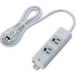 T-WRM3210LG/RS [エレコム RoHs準拠OAタップ抜け止 3P 2個口 マグネット1mグレー]