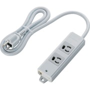 T-WRM3210LG/RS [エレコム RoHs準拠OAタップ抜け止 3P 2個口 マグネット1mグレー]