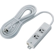 T-WRM3230LG/RS [エレコム RoHs準拠OAタップ 抜け止 3P 2個口 マグネット 3m グレー]