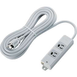T-WRM3250LG/RS [エレコム RoHs準拠OAタップ 抜け止 3P 2個口 マグネット 5m グレー]