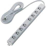 T-WRM3830LG/RS [エレコム RoHs準拠 抜け止 3P 8個口 マグネット 3m グレー]