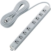 T-WRM3850LG/RS [エレコム RoHs準拠 抜け止 3P 8個口 マグネット 5m グレー]
