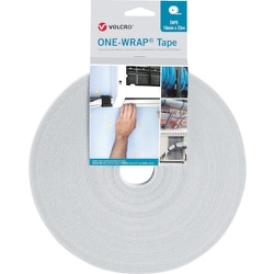 VEL-OW64100 [ヴェルクロ ヴェルクロ[[R上]] ONE-WRAP[[R上]] テープ 幅10mm×長さ25m 白]