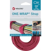 VEL-OW64305 [ヴェルクロ ヴェルクロ[[R上]] ONE-WRAP[[R上]] ストラップ 幅13mm×長さ200mm 赤 （25本1巻き）]