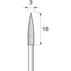DEP2016 [アルゴファイル ダイヤエコノミー2（電着ダイヤモンドポイント）]