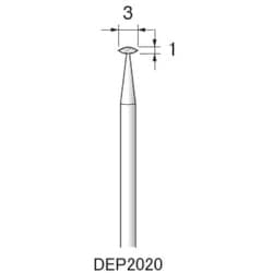 DEP2020 [アルゴファイル ダイヤエコノミー2（電着ダイヤモンドポイント）]