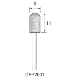 DEP2031 [アルゴファイル ダイヤエコノミー2（電着ダイヤモンドポイント）]