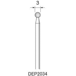 DEP2034 [アルゴファイル ダイヤエコノミー2（電着ダイヤモンドポイント）]