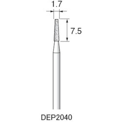 DEP2040 [アルゴファイル ダイヤエコノミー2（電着ダイヤモンドポイント）]