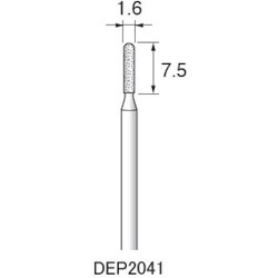 DEP2041 [アルゴファイル ダイヤエコノミー2（電着ダイヤモンドポイント）]