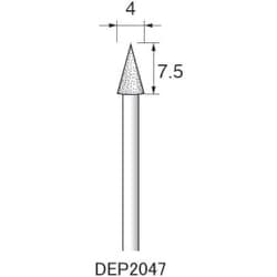 DEP2047 [アルゴファイル ダイヤエコノミー2（電着ダイヤモンドポイント）]