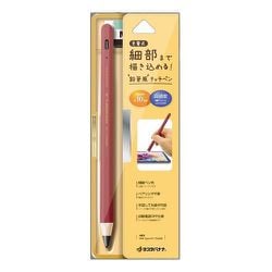 RTP10AZ [充電式タッチペン 静電式 Type-C充電口 鉛筆風 アズキ]