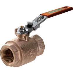 TRUSCO ロック機構付きボールバルブ（400型・青銅）3/4 BAV-LSF20A