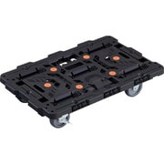 BT700J3S2-E100 [TRUSCO 連結式樹脂製平台車 ビートル 700X450 自在3輪 内2輪ストッパー付]