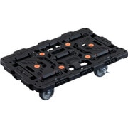 BT700J5S2-E100 [TRUSCO 連結式樹脂製平台車 ビートル 700X450 自在5輪 内2輪ストッパー付]