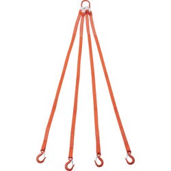 G25-4P15-0.86 [TRUSCO 4本吊ベルトスリングセット 25mm幅X1.5m 吊り角度60°時荷重0.86t（最大使用荷重1t）]