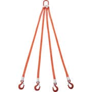 G25-4P15-1.72 [TRUSCO 4本吊ベルトスリングセット 25mm幅X1.5m 吊り角度60°時荷重1.72t（最大使用荷重2t）]